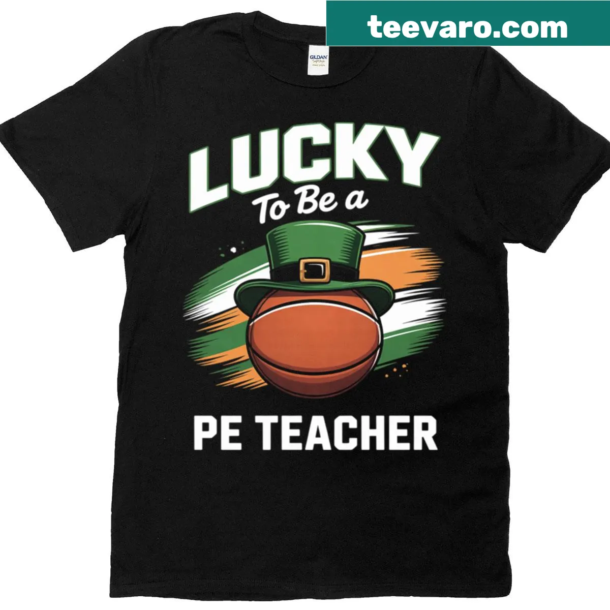 St. Patrick's Day T-shirt for PE teachers with a proud message — on a men's t-shirt