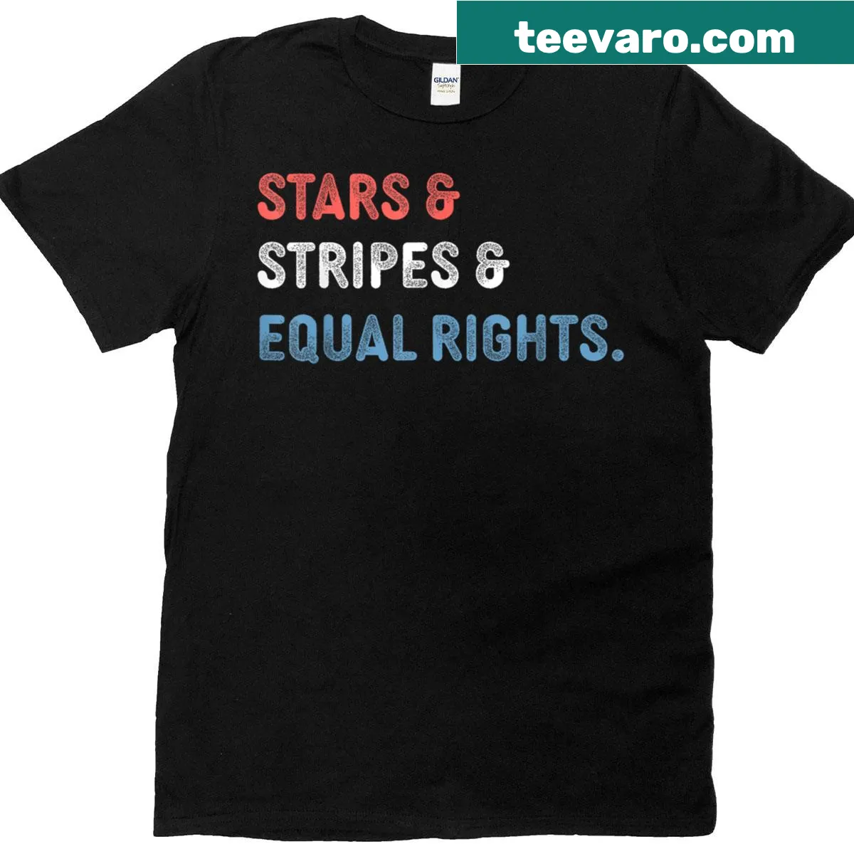 Fourth of July T-shirt advocating for women's rights — on a men's t-shirt