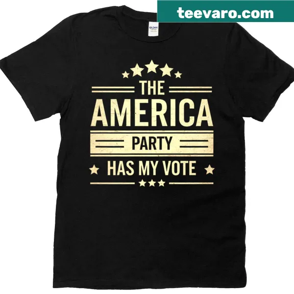 Premium T-shirt featuring The America Party saying