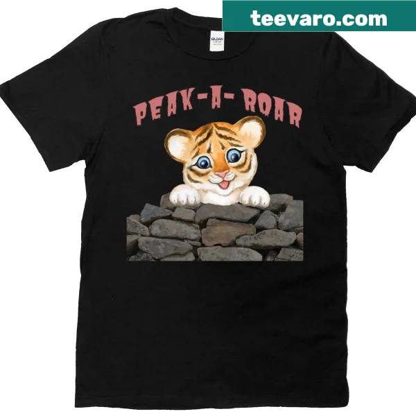 Adorable tiger cub illustration on a fun shirt