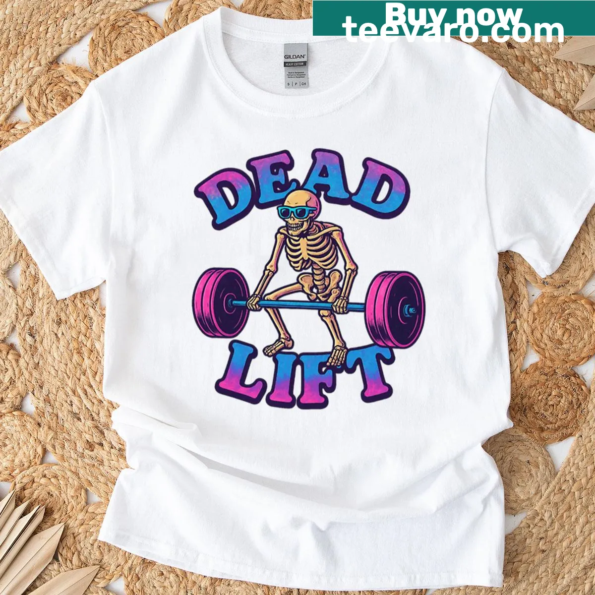 Text-based design stating 'Training In The Gym' on a fitness shirt — on a men's t-shirt
