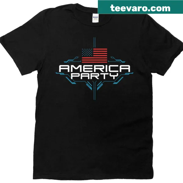 T-shirt with a patriotic design representing the United States