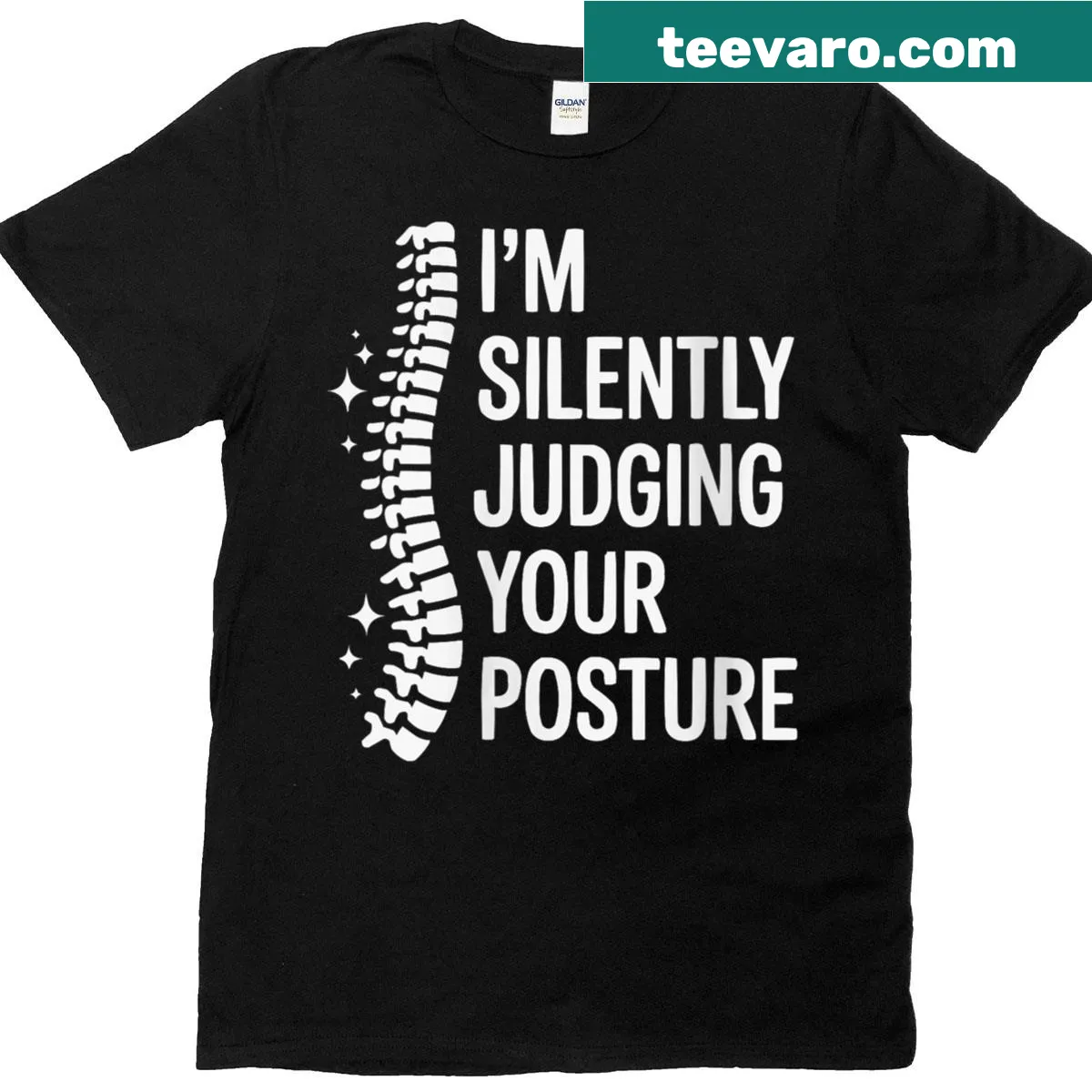 Chiropractor Student T-shirt for women with bold text — on a men's t-shirt