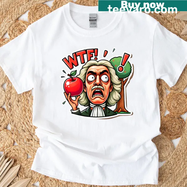 Oversized T-shirt with a playful Newton reference