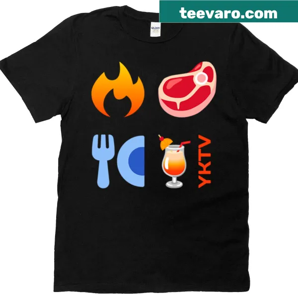 Custom BBQ T-shirt with a fun grill party design