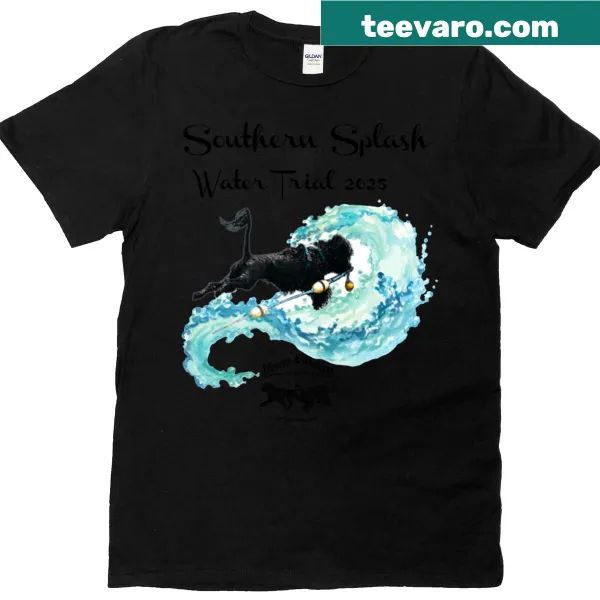 T-shirt celebrating the 2025 Southern Splash Pwd Water Trial event.