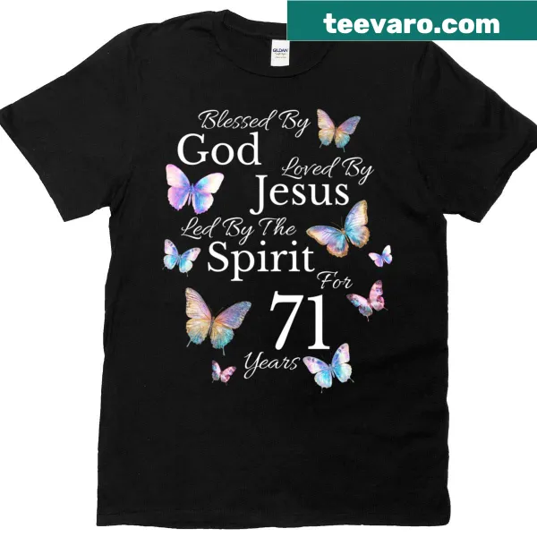 Sentimental typography shirt celebrating 71 years of life