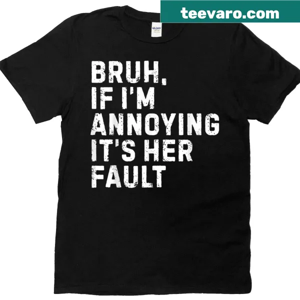 Funny child t-shirt shifting blame to mom