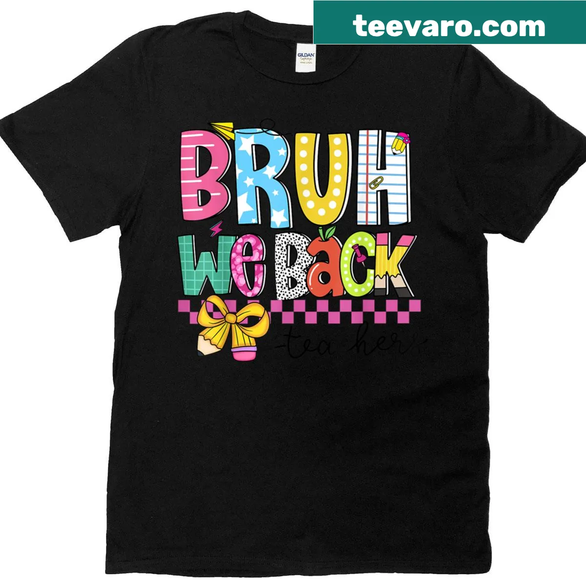 Funny back-to-school t-shirt for teachers with humorous text — on a men's t-shirt