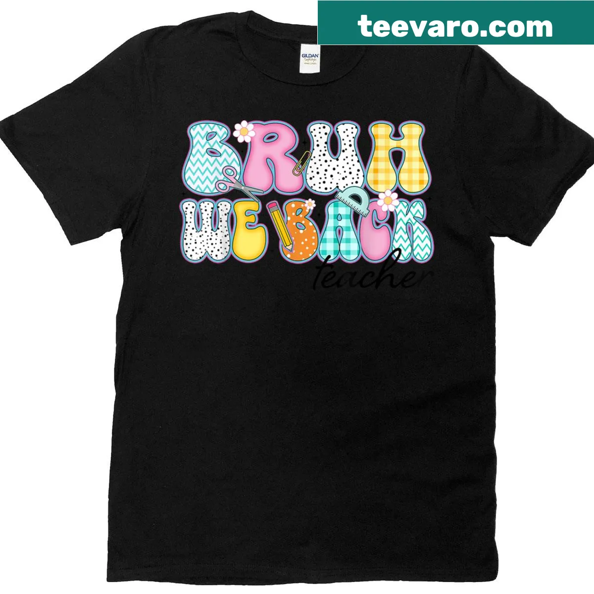 Teacher's back-to-school shirt featuring humorous text — on a men's t-shirt