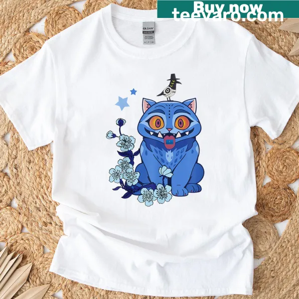 Officially licensed graphic of a cat on a T-shirt