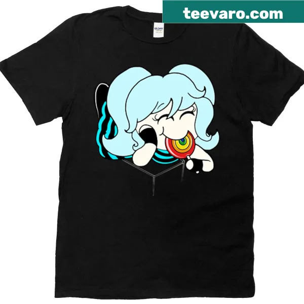 Chibi winter-themed Black Heart Mafia shirt with cute characters and snowflakes