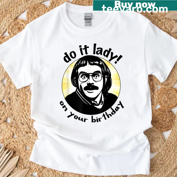 Funny birthday T-shirt with meme-inspired design