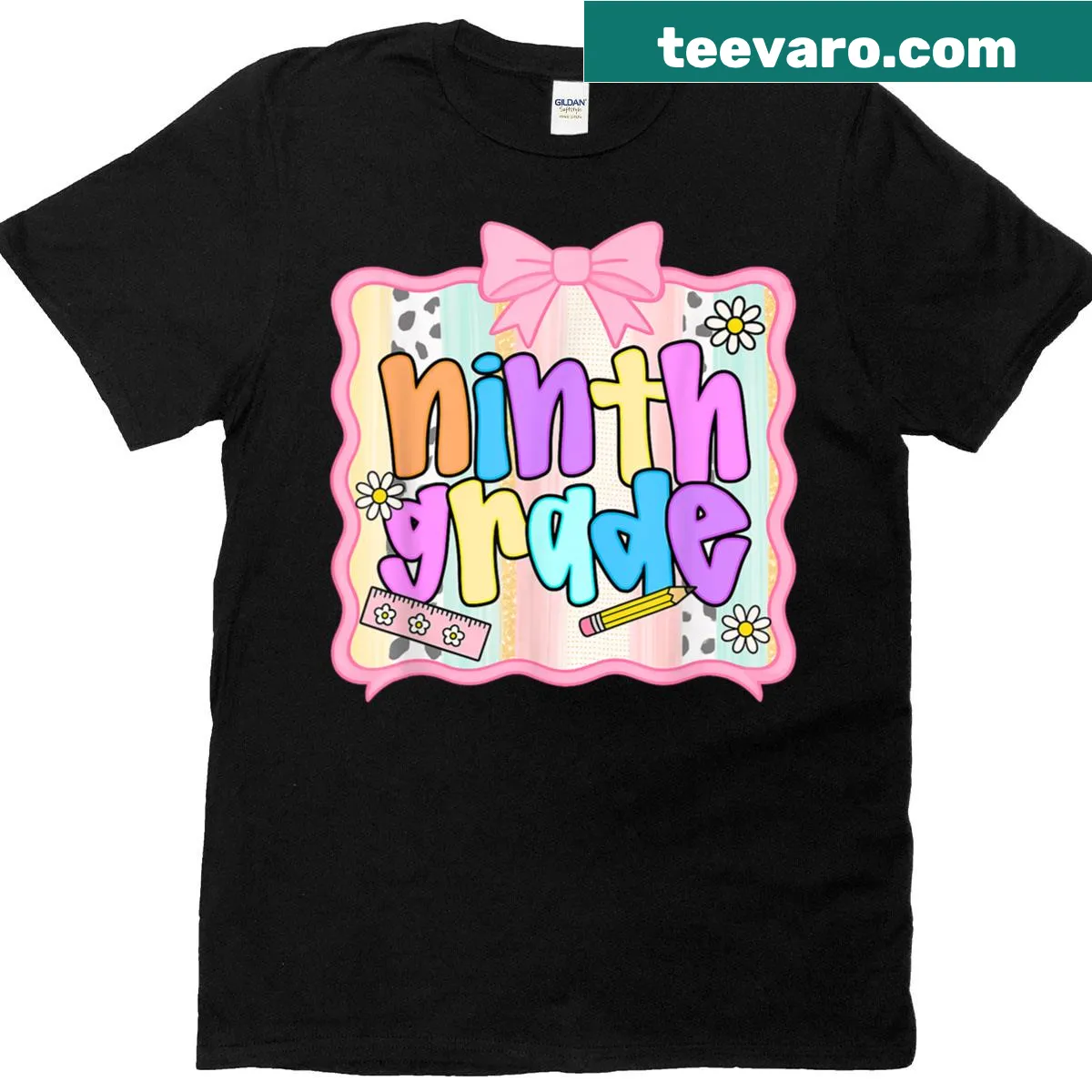 Charming coquette design for ninth grade back-to-school T-shirt — on a men's t-shirt