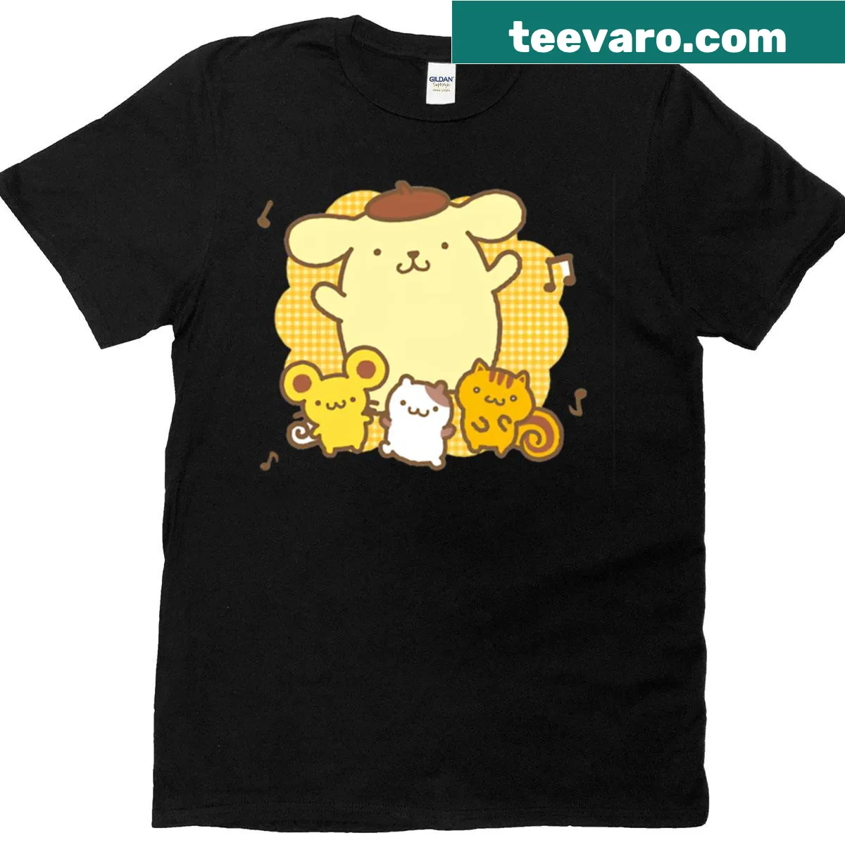 Cute Pompompurin T-shirt design — on a men's t-shirt