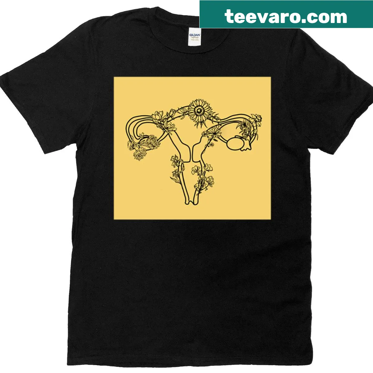 Minimalist graphic T-shirt focused on the theme of beauty — on a men's t-shirt