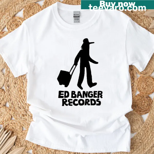 Ed Banger Records T-shirt featuring stylish typography celebrating the label