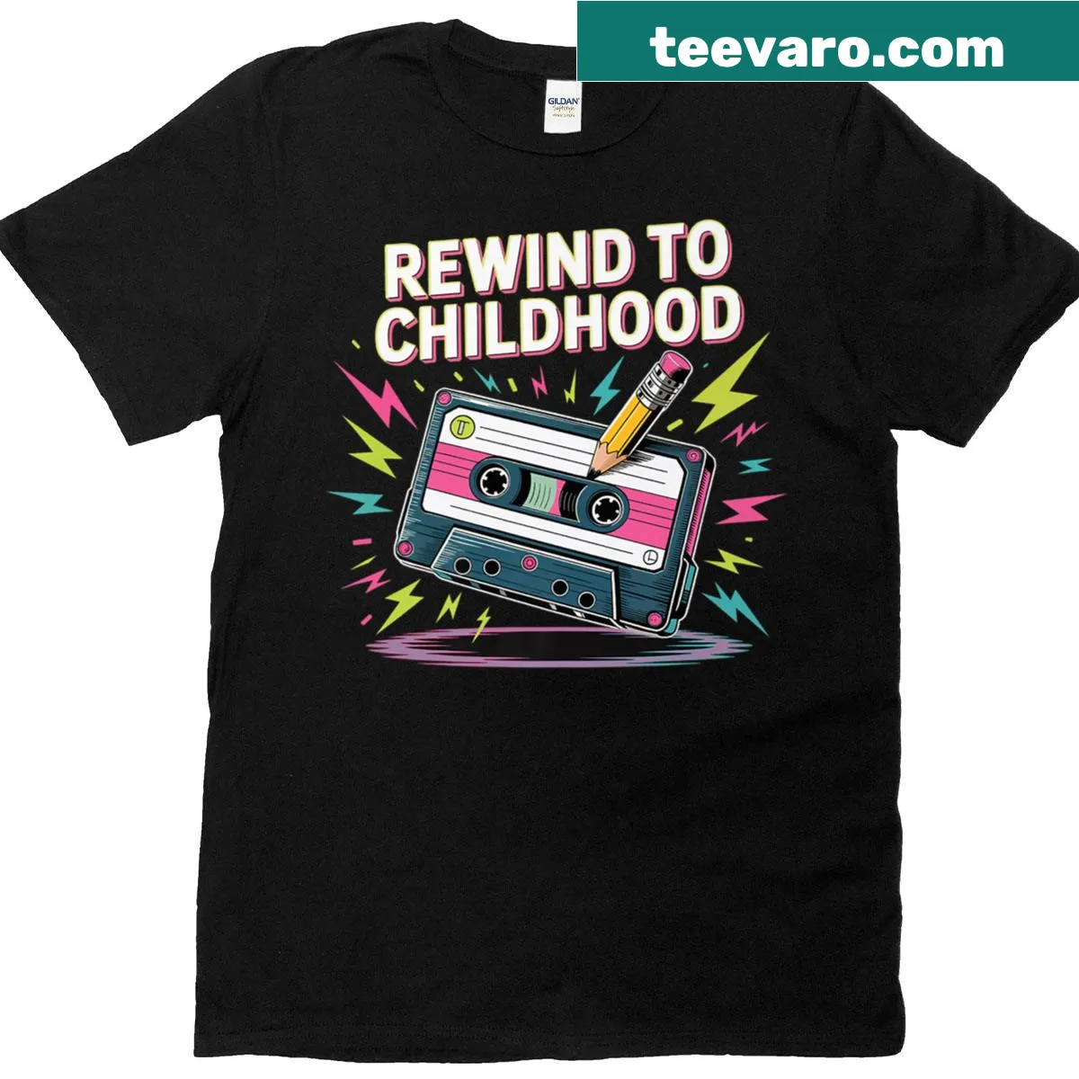 Nostalgic T-shirt celebrating elder millennials and 90s culture — on a men's t-shirt