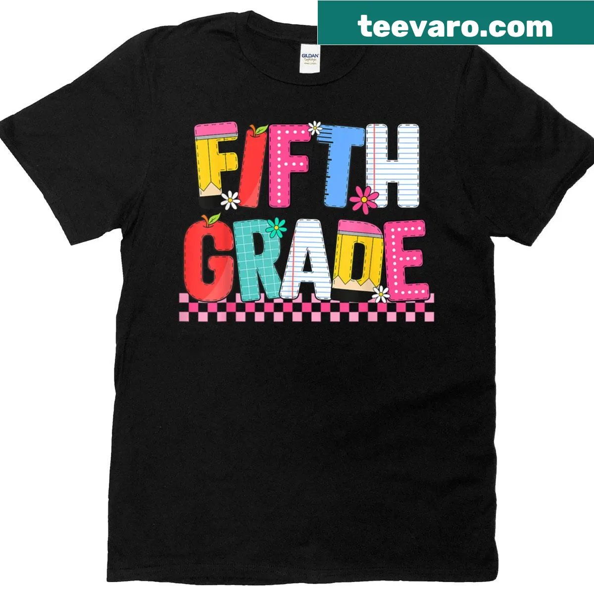 Retro Fifth Grade Squad T-shirt for students — on a men's t-shirt