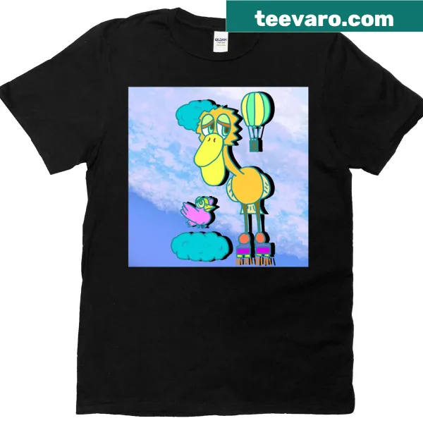 Minimalist flying-themed t-shirt with clean typography