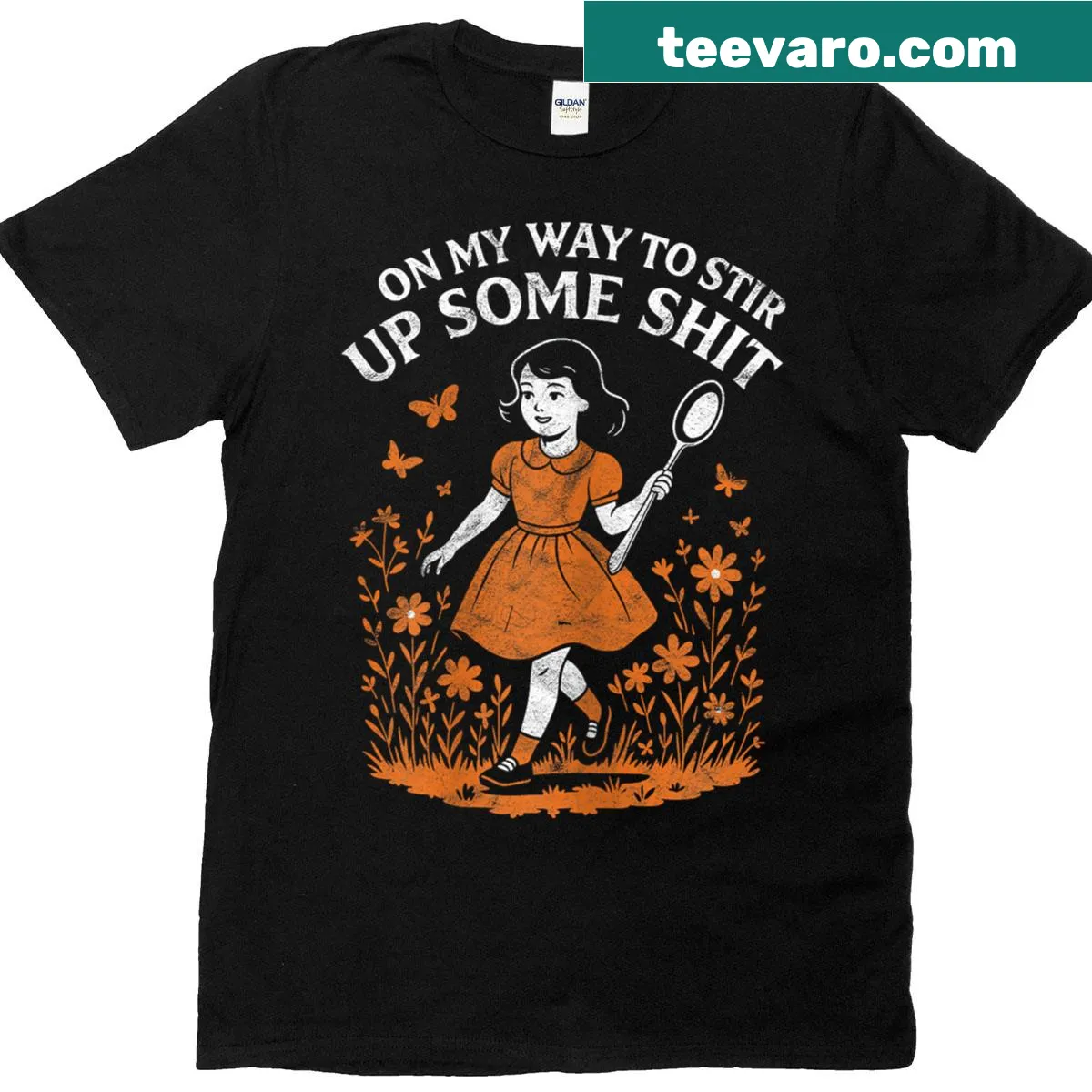 Playful phrase graphic on a casual T-shirt — on a men's t-shirt
