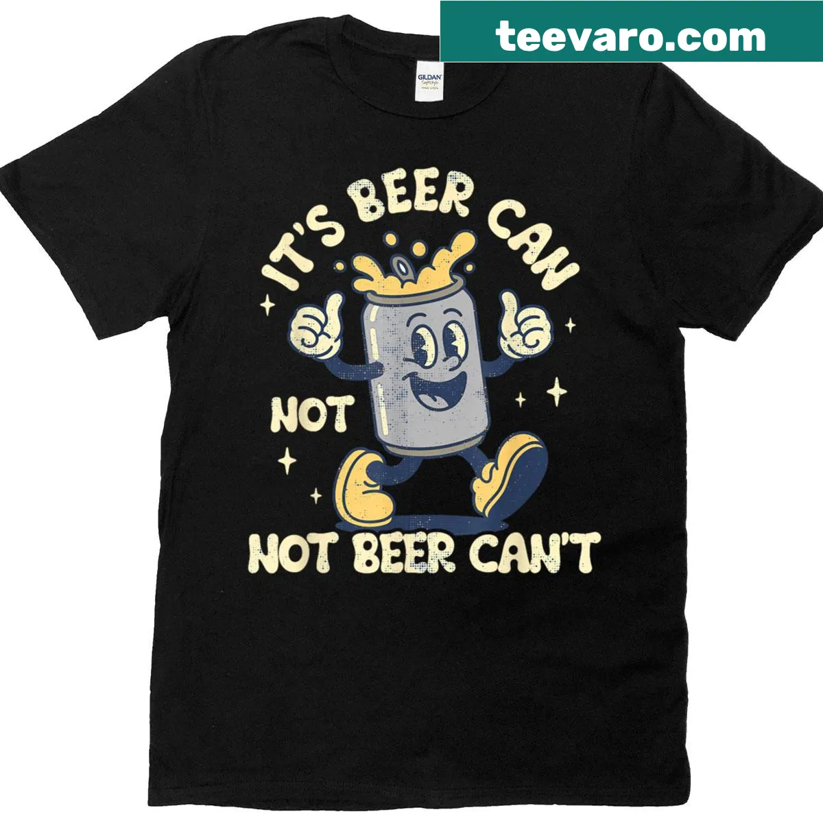 Funny beer saying printed on a casual t-shirt — on a men's t-shirt