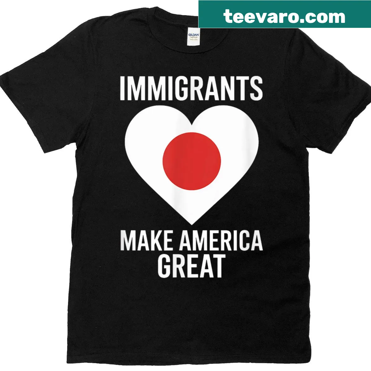 Pro Immigration t-shirt celebrating the contributions of Japanese immigrants — on a men's t-shirt