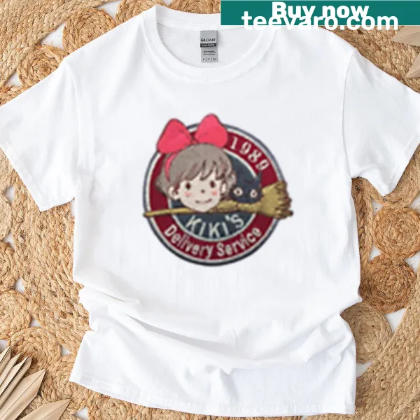 Cute anime badge image featuring Kiki and Jiji from Kikis Delivery Service