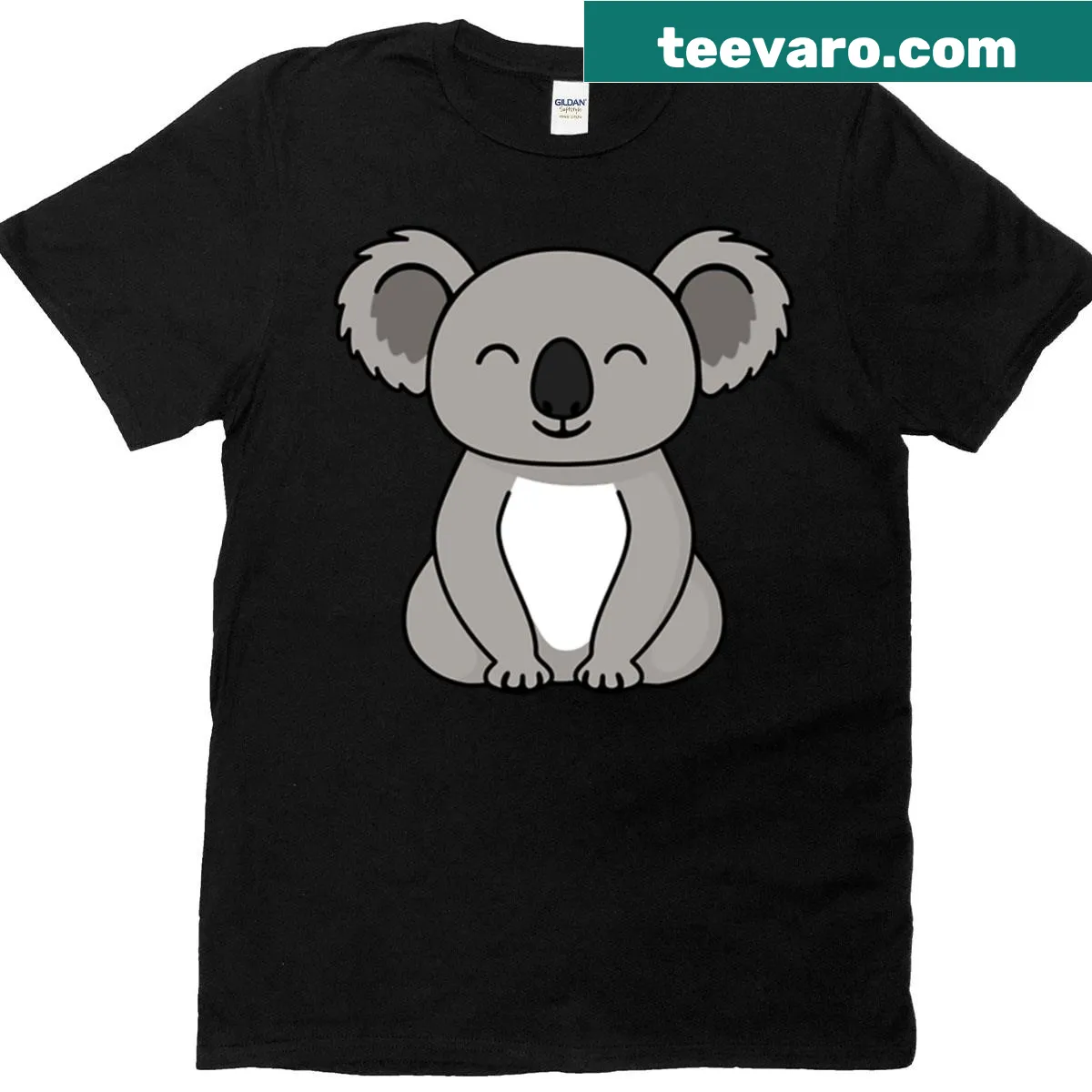 Cute koala bear graphic t-shirt for kids — on a men's t-shirt