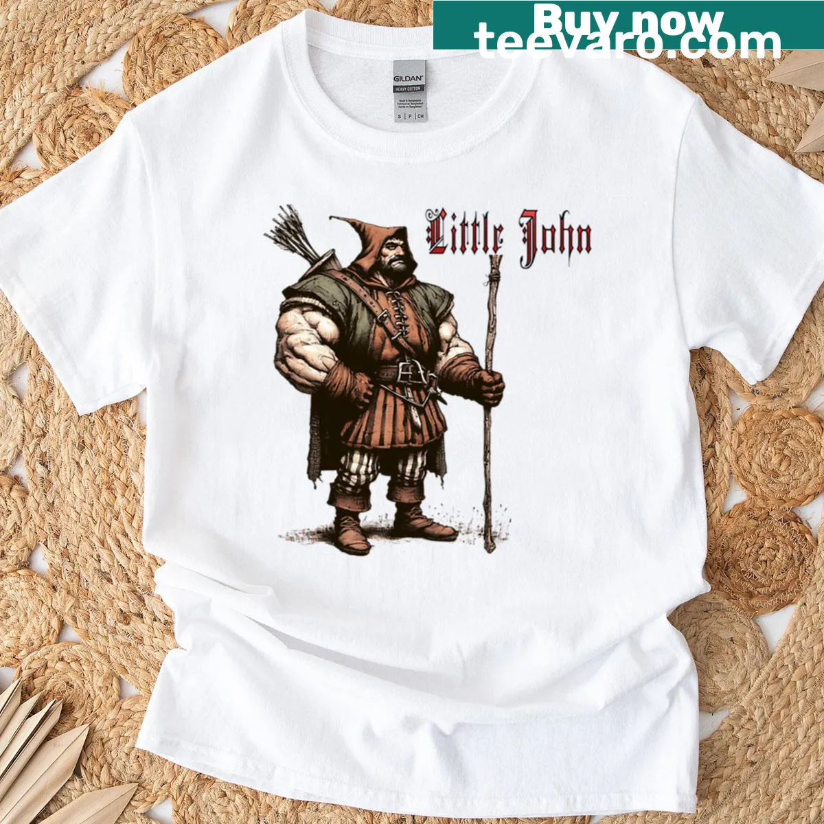 Funny t-shirt with the phrase Little John — on a men's t-shirt