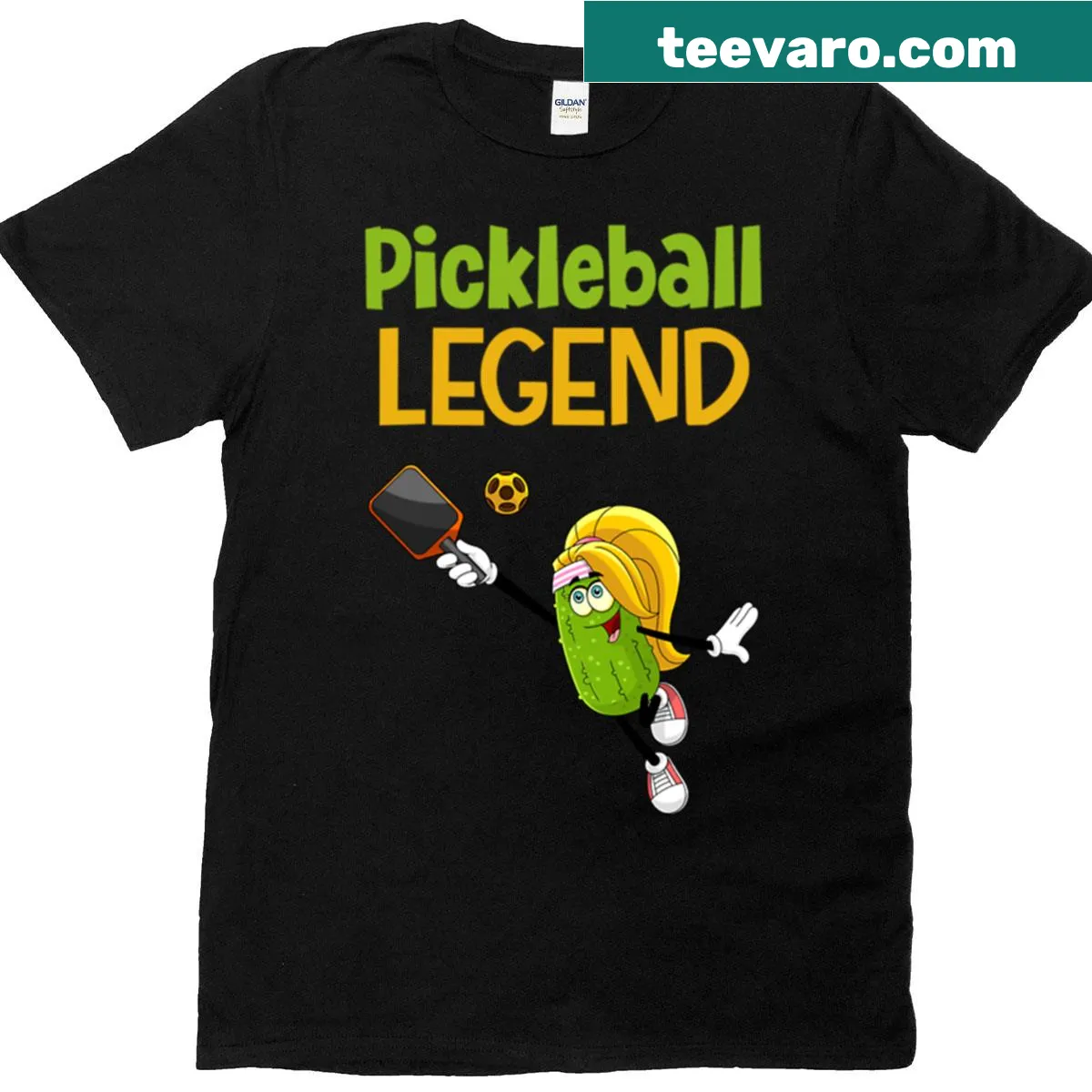Pickleball Legend T-shirt with bold text — on a men's t-shirt