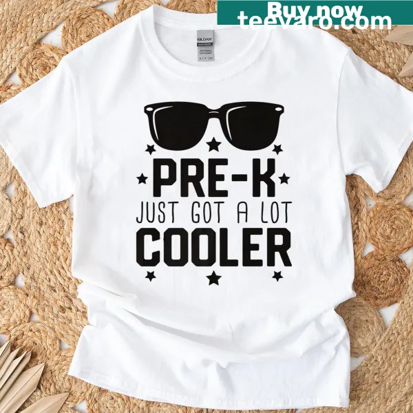 Cute T-shirt for kids celebrating their first day of Pre-K with a fun design