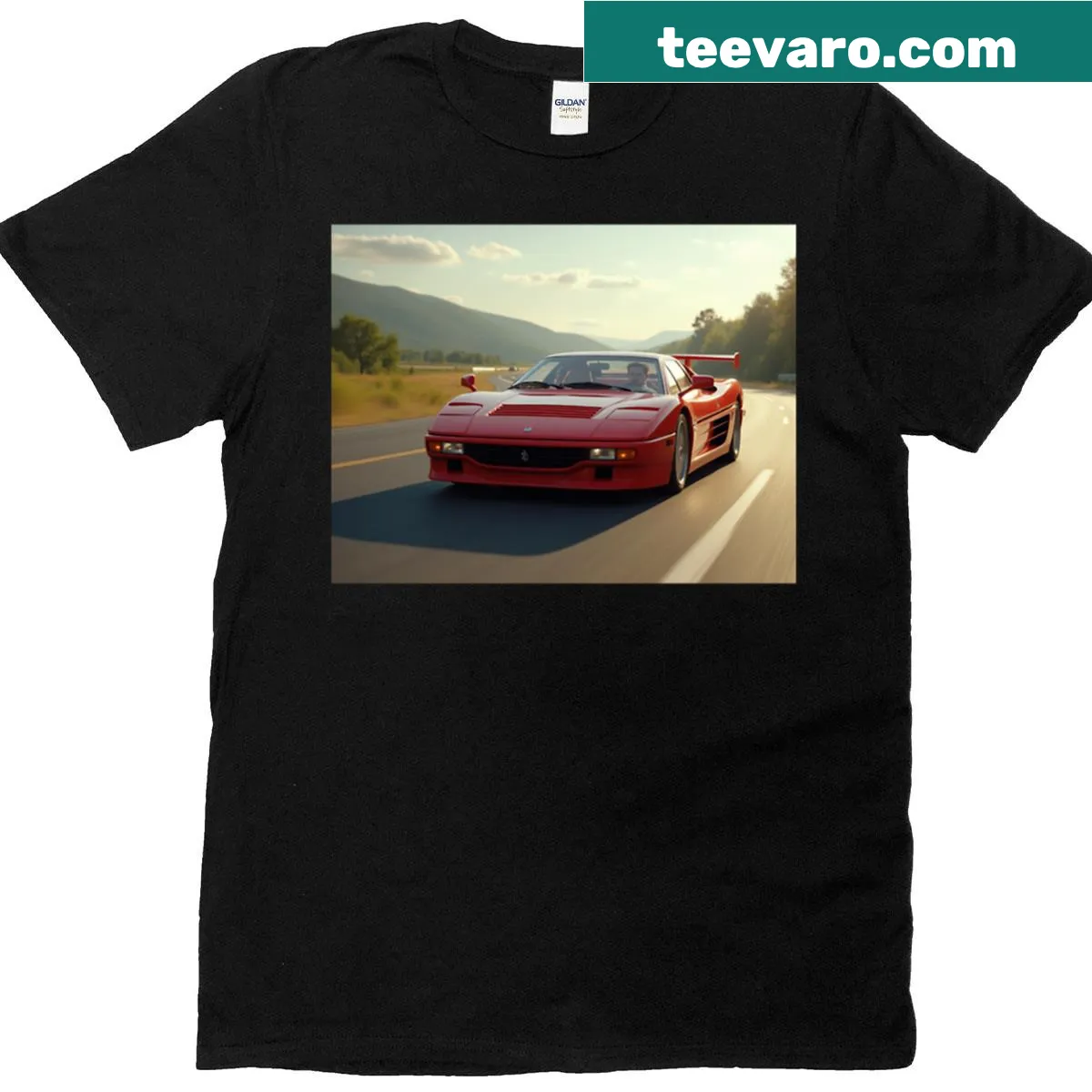 Bold T-shirt featuring a dynamic thunder graphic — on a men's t-shirt