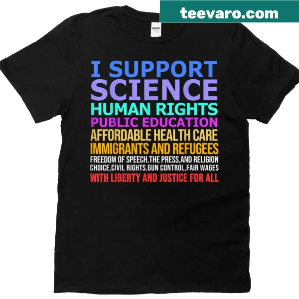 Political t-shirt with text and US flag graphic