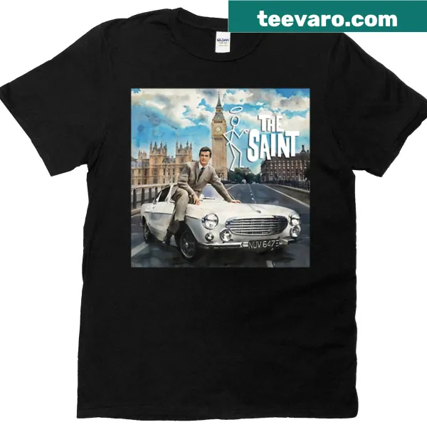 Watercolor T-shirt featuring Roger Moore as The Saint