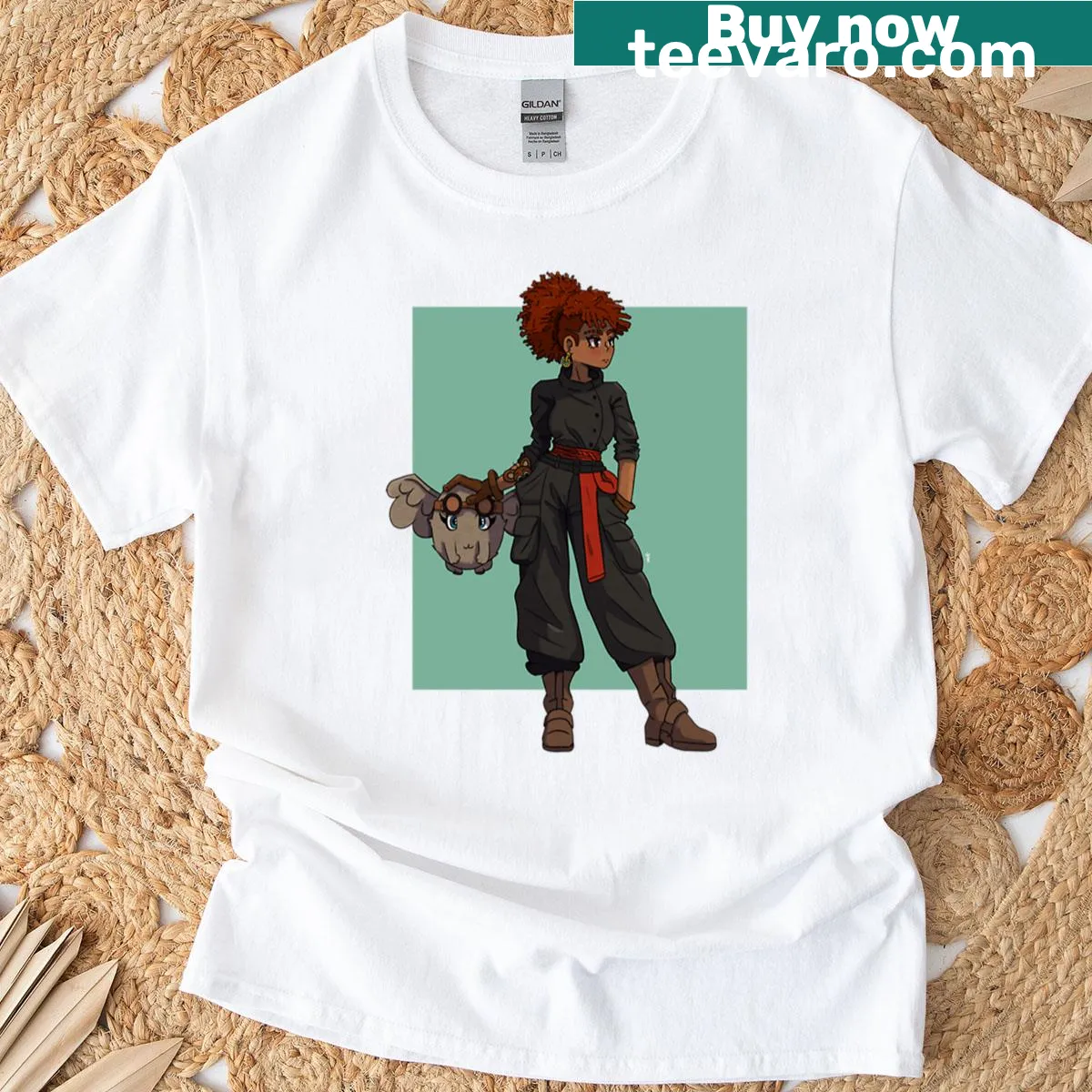 Whimsical aircraft and tools graphic celebrating aviation mechanics. — on a men's t-shirt