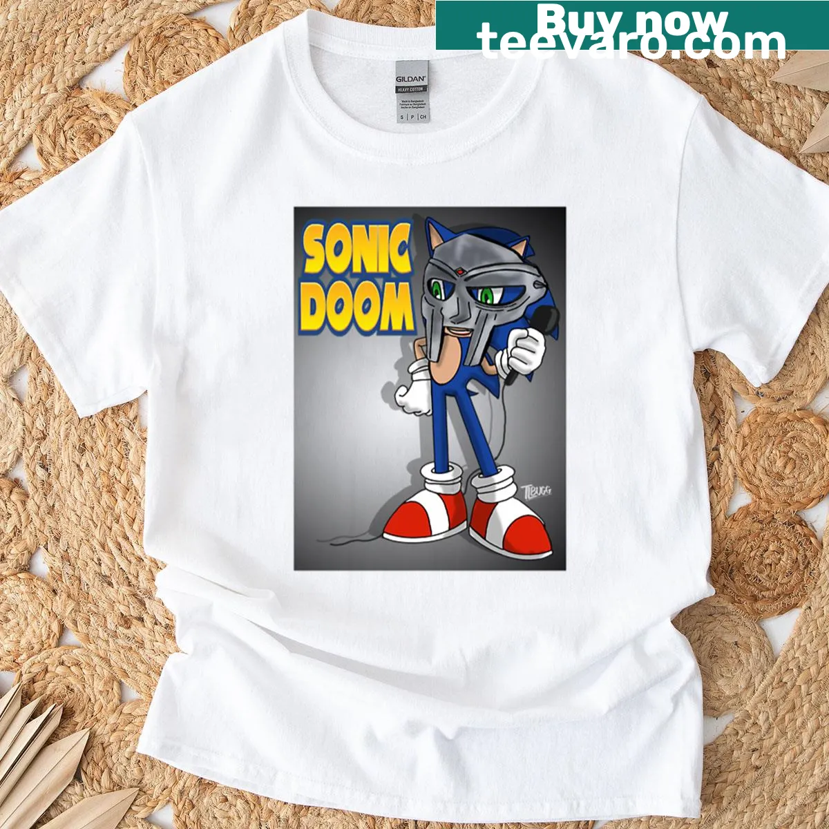 Edgy fantasy-themed graphic tee featuring bold illustrations. — on a men's t-shirt