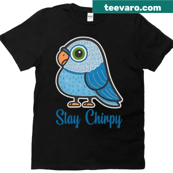 Cute illustration of an Australian parakeet on a T-shirt