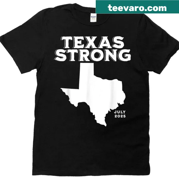 Vintage-style Texas Strong graphic on a T-shirt