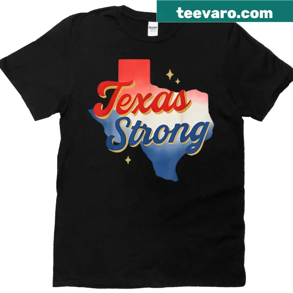 Vintage distressed Texas Strong t-shirt with Pray for Texas message