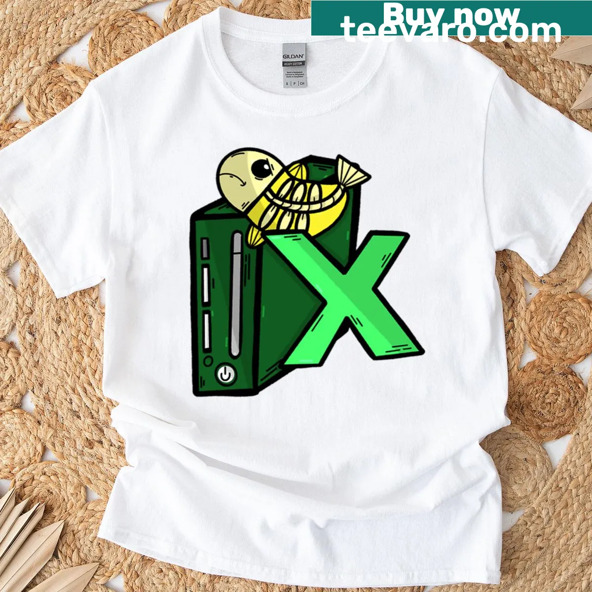 Minimalist graphic of the letter 'X' on T-shirt — on a men's t-shirt