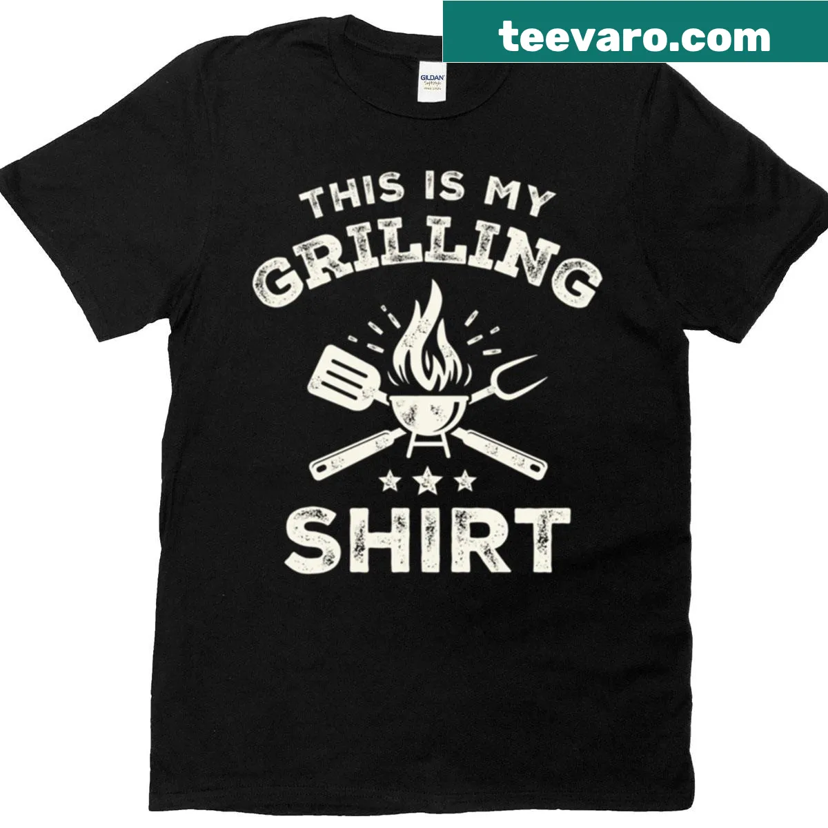 Funny grilling design featuring 'This Is My Grilling' text — on a men's t-shirt