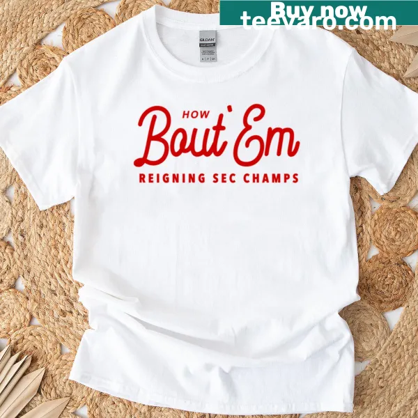 T-shirt with the phrase supporting the SEC champs.