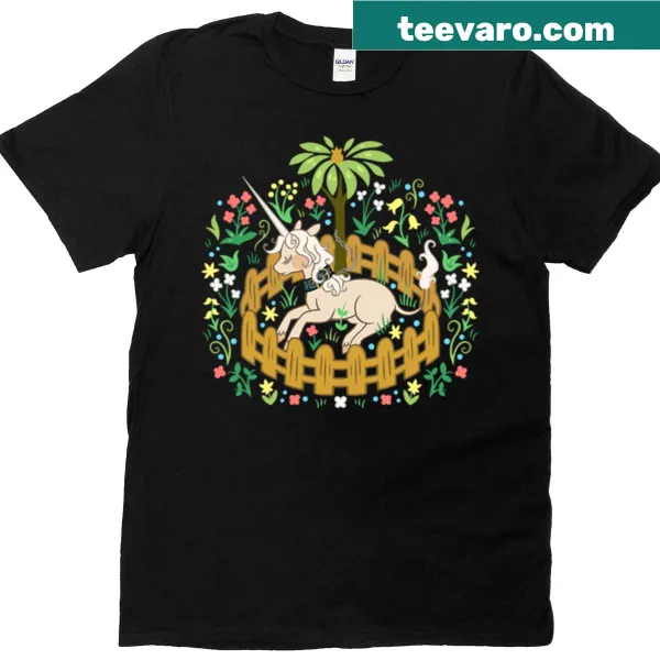 Whimsical T-shirt featuring a unicorn in an imaginative design