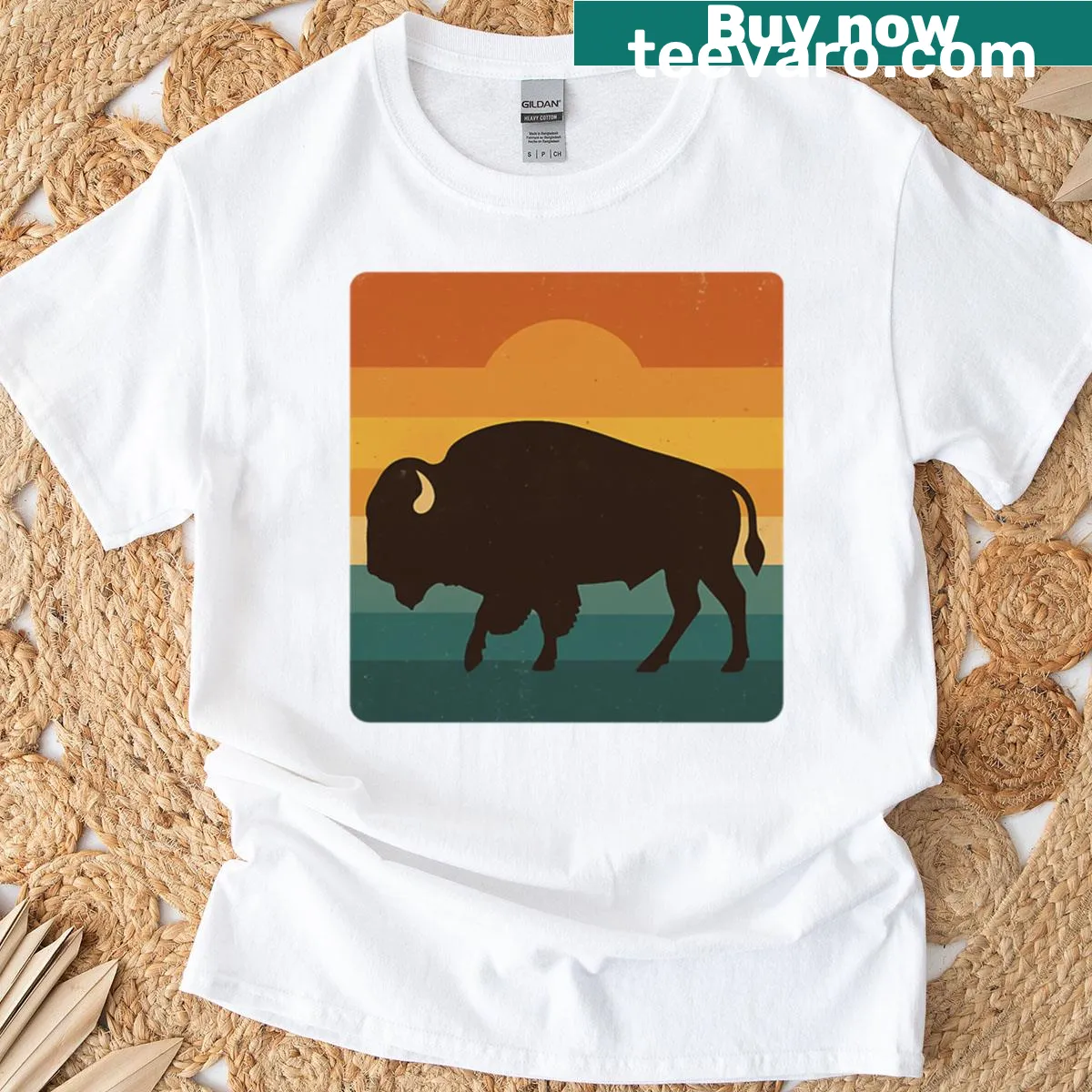 Vintage safari adventure T-shirt featuring wild animal explorer design — on a men's t-shirt