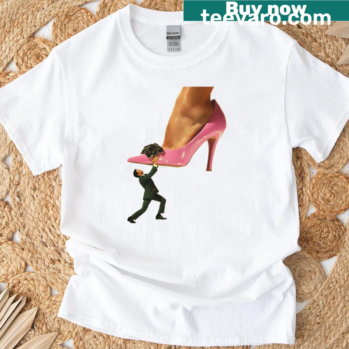 Wholesome empowerment T-shirt with playful typography design — on a men's t-shirt