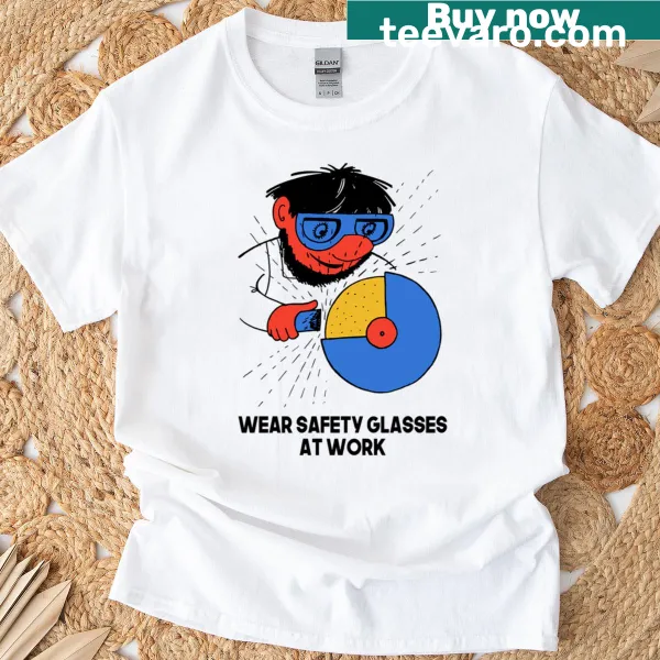 Soviet-style safety glasses work t-shirt