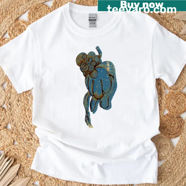 Whimsical T-shirt featuring a unique plant illustration at night
