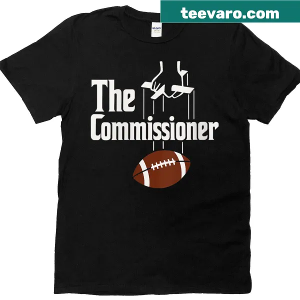 Fantasy football commissioner shirt with fun draft party text