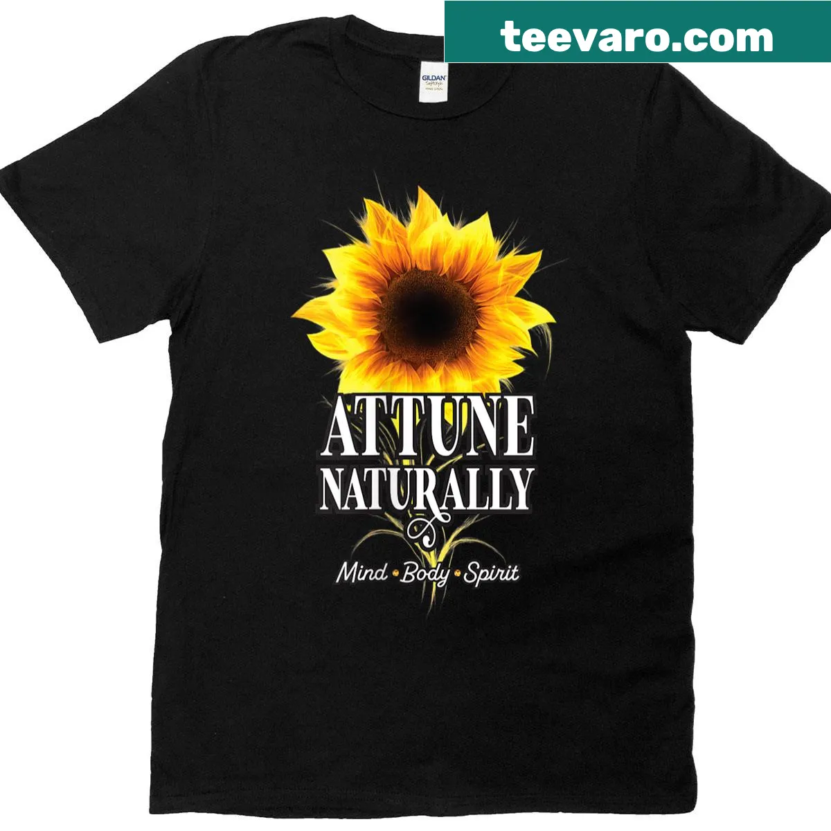 Inspiring t-shirt promoting mind, body, and spirit wellness — on a men's t-shirt